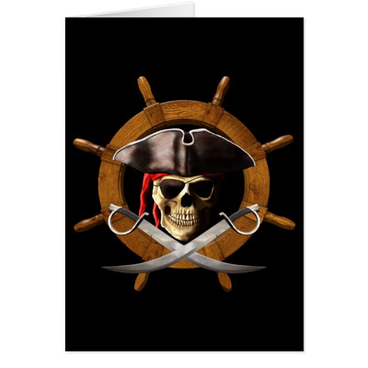 Jolly Roger Pirate Wheel (Front)