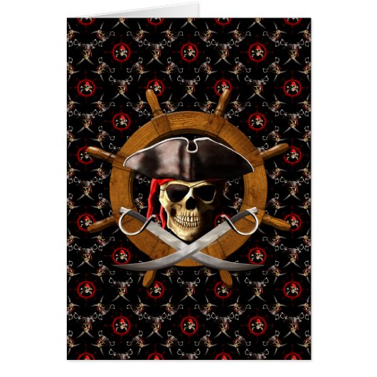 Jolly Roger Pirate Wheel Cards (Front)