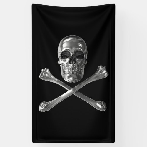 Jolly Roger Skull Banner