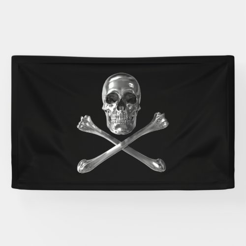 Jolly Roger Skull Banner