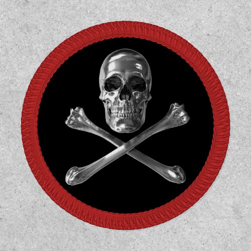 Jolly Roger Skull Circle Patch