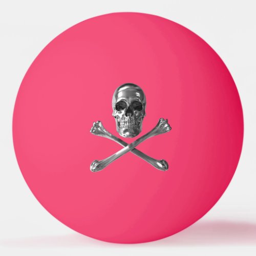Jolly Roger Skull Glow In The Dark Ping Pong Ball