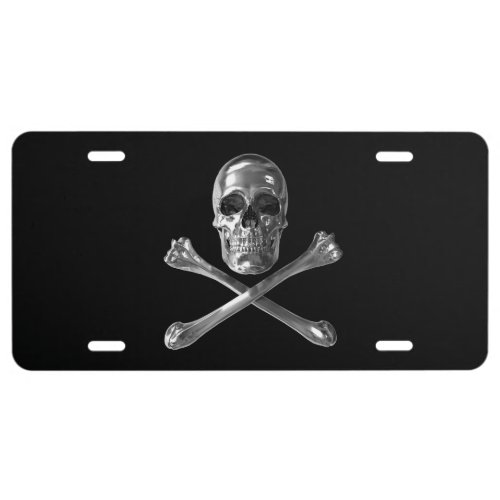 Jolly Roger Skull License Plate