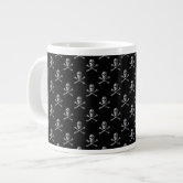 Skull Pattern Black and Cream Personalized Espresso Cup, Zazzle in 2023