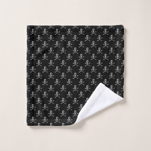 Jolly Roger Skull Pattern Wash Cloth