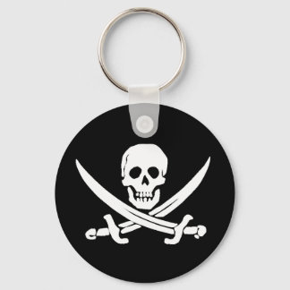 Jolly Roger Sword Pirate Keychain