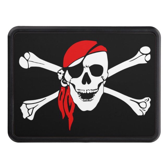 Jolly Roger Trailer Hitch Cover (Front)