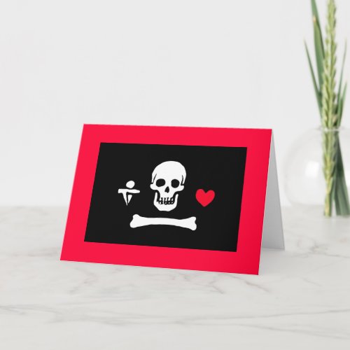Jolly Roger Valentine Holiday Card