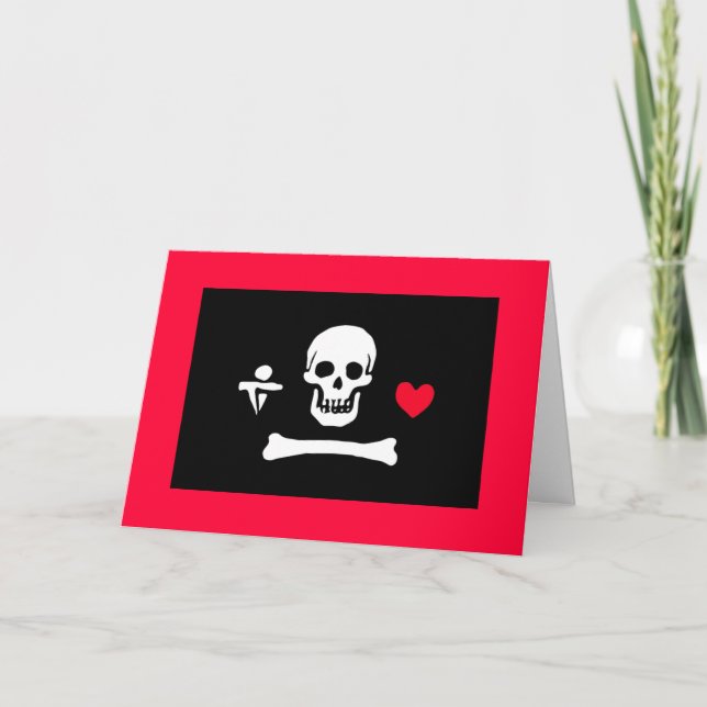 Jolly Roger Valentine Holiday Card (Front)
