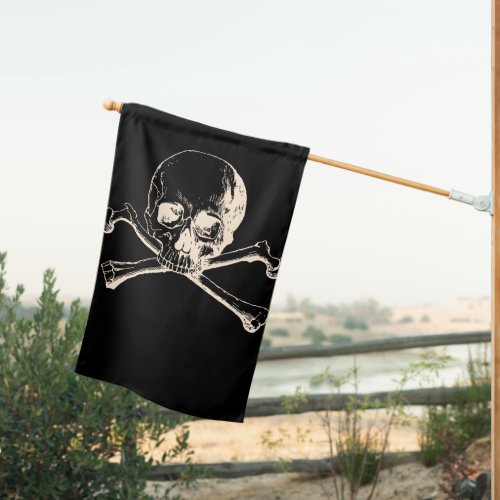 JOLLY ROGER Weatherproof Personalized House Flag