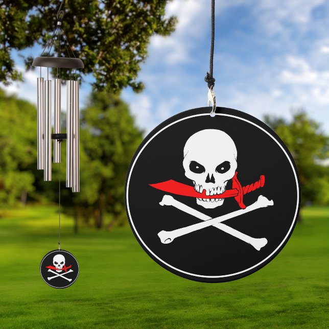 Jolly Roger  Wind Chime (Outdoor)