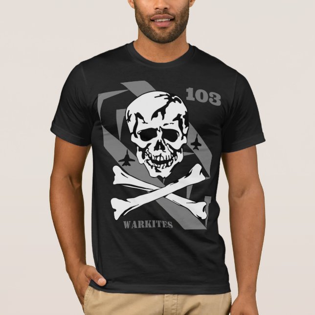 Jolly Rogers 103 b&w T-Shirt (Front)