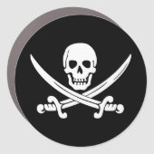 Jolly Rogers Pirate Car Magnet (Front)