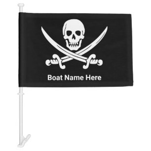 Jolly Rogers Pirate Custom Boat Car Flag