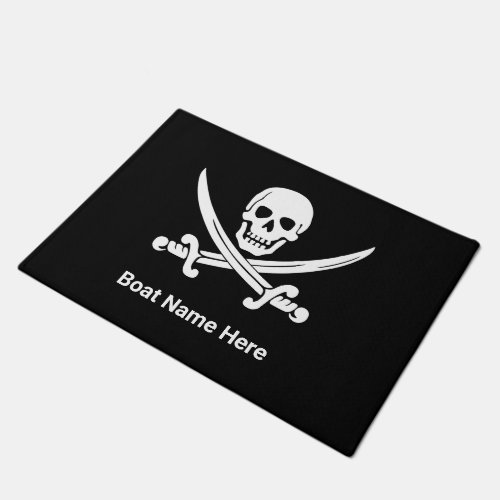 Jolly Rogers Pirate Custom Boat Doormat