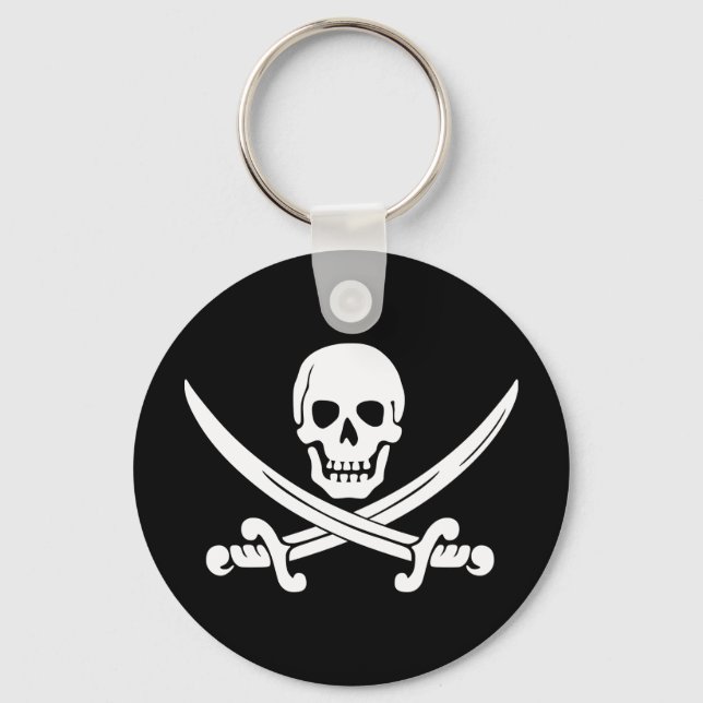 Jolly Rogers Pirate  Keychain (Front)