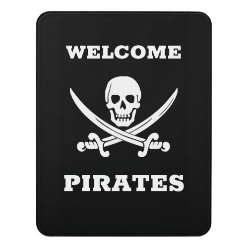 Jolly Rogers Welcome Pirates Door Sign