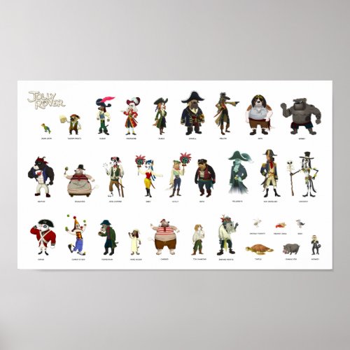 Jolly Rover Characters Poster