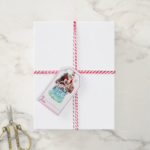 Jolly Santa Christmas gift tags