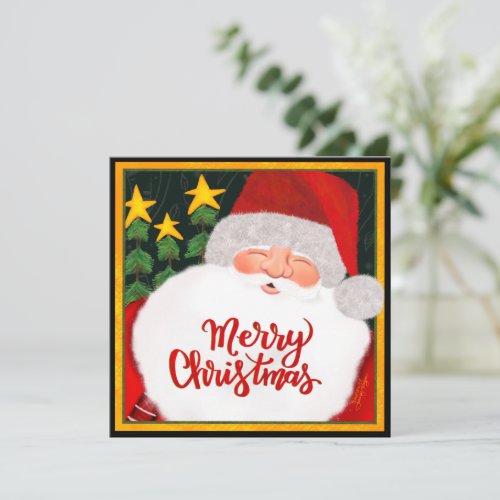 Jolly Santa Christmas Inspirivity Holiday Card