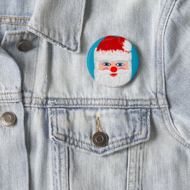 Jolly Santa Claus Button (In Situ)