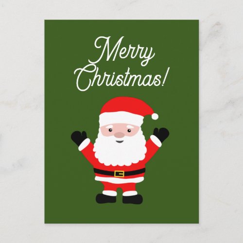Jolly Santa Claus cartoon Christmas postcards