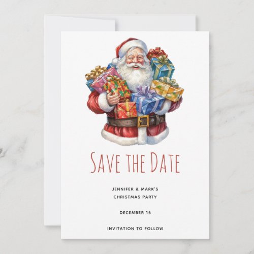 Jolly Santa Claus Class Christmas Save The Date
