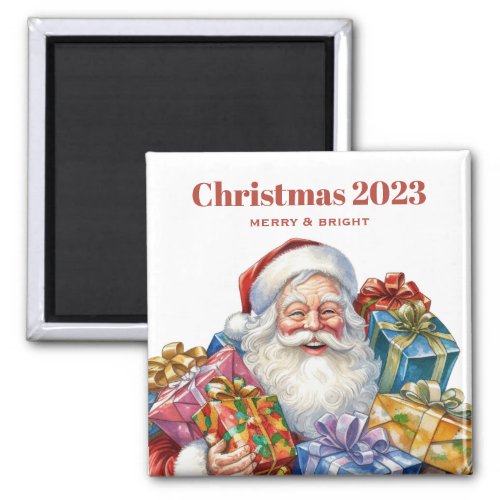 Jolly Santa Claus Classic Christmas Magnet