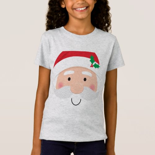 Jolly Santa Claus Face T_Shirt