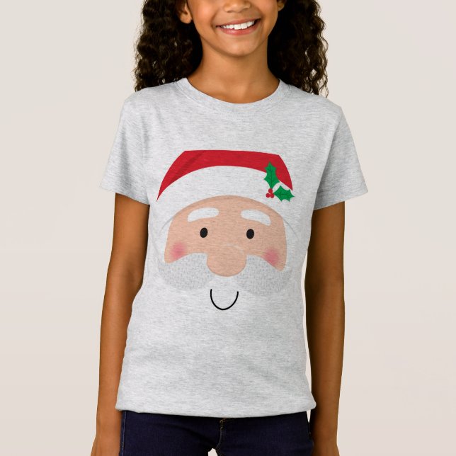 Jolly Santa Claus Face T-Shirt (Front)
