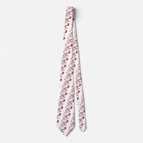 Jolly Santa Claus in Red Fun Retro Merry Christmas Tie