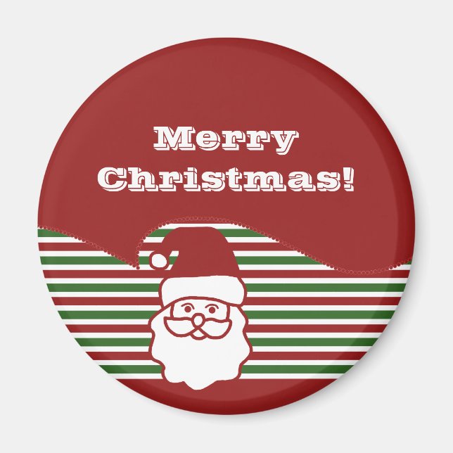 Jolly Santa Claus Magnet (Front)