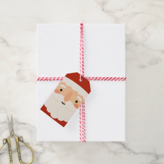Jolly Santa Face Christmas Gift Tag
