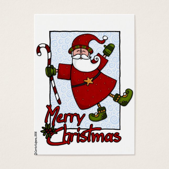 jolly santa gift tag (Front)