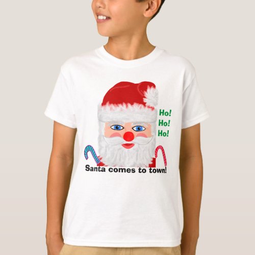 Jolly Santa Ho Ho Ho T_Shirt