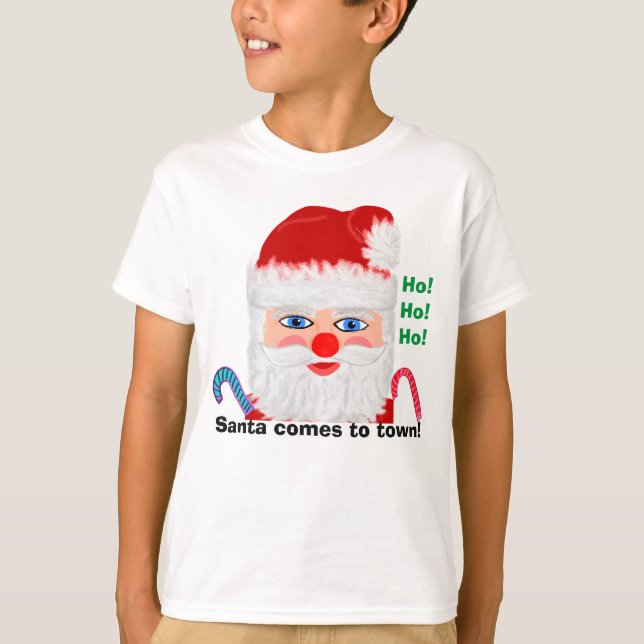 Jolly Santa Ho Ho Ho T-Shirt (Front)