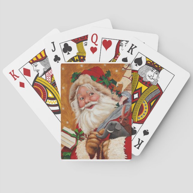 Jolly Santa Playing Cards (Back)