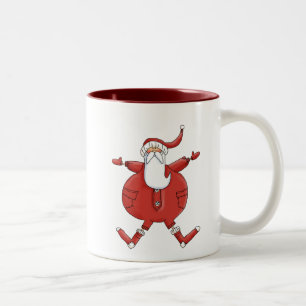 Jolly Santa T-shirts and Gifts Two-Tone Coffee Mug