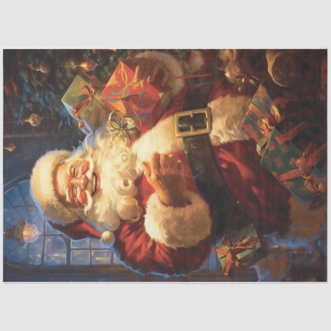 Jolly Santa  Tissue Paper (Front)
