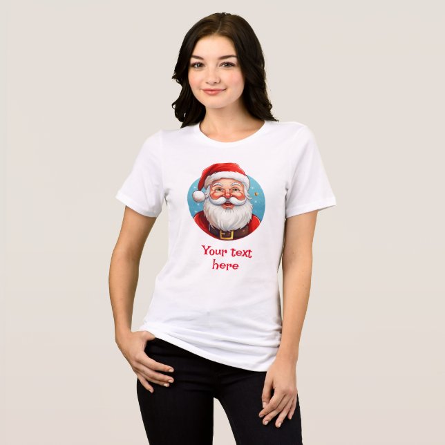 Jolly Santa Tri-Blend Shirt (Front Full)