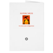 Jolly snowman  Christmas card (Back)