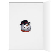 Jolly snowman  Christmas card (Inside (Left))