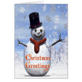 Jolly snowman Christmas card (Front)