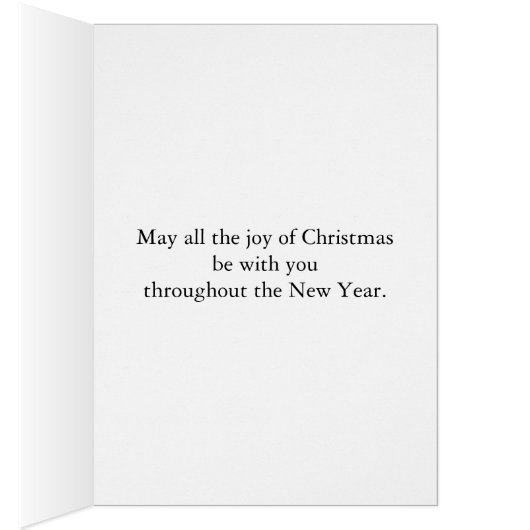 Jolly snowman Christmas card (Inside (Right))