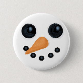 Jolly Snowman Face Button