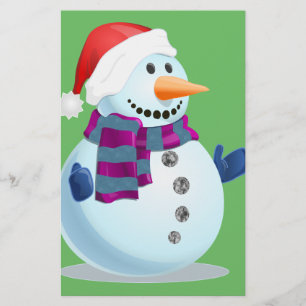 Jolly Snowman Stationery