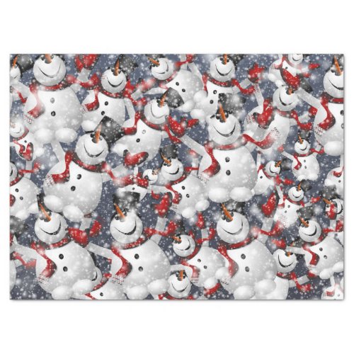 jolly snowman tissue paper