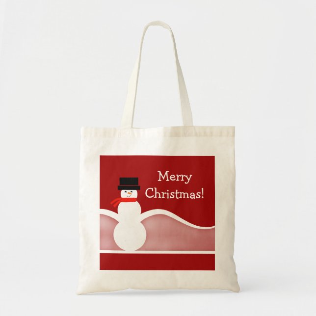 Jolly Snowman Tote Bag (Front)