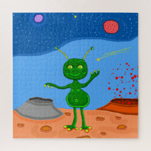 Jolly the Cute Alien Jigsaw Puzzle