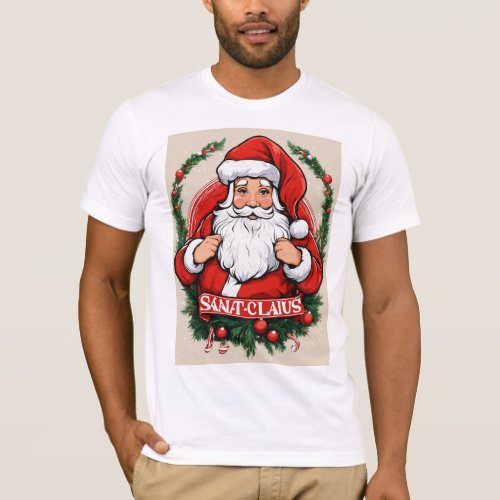 Jolly Threads Embrace the Spirit with our Santa C T_Shirt